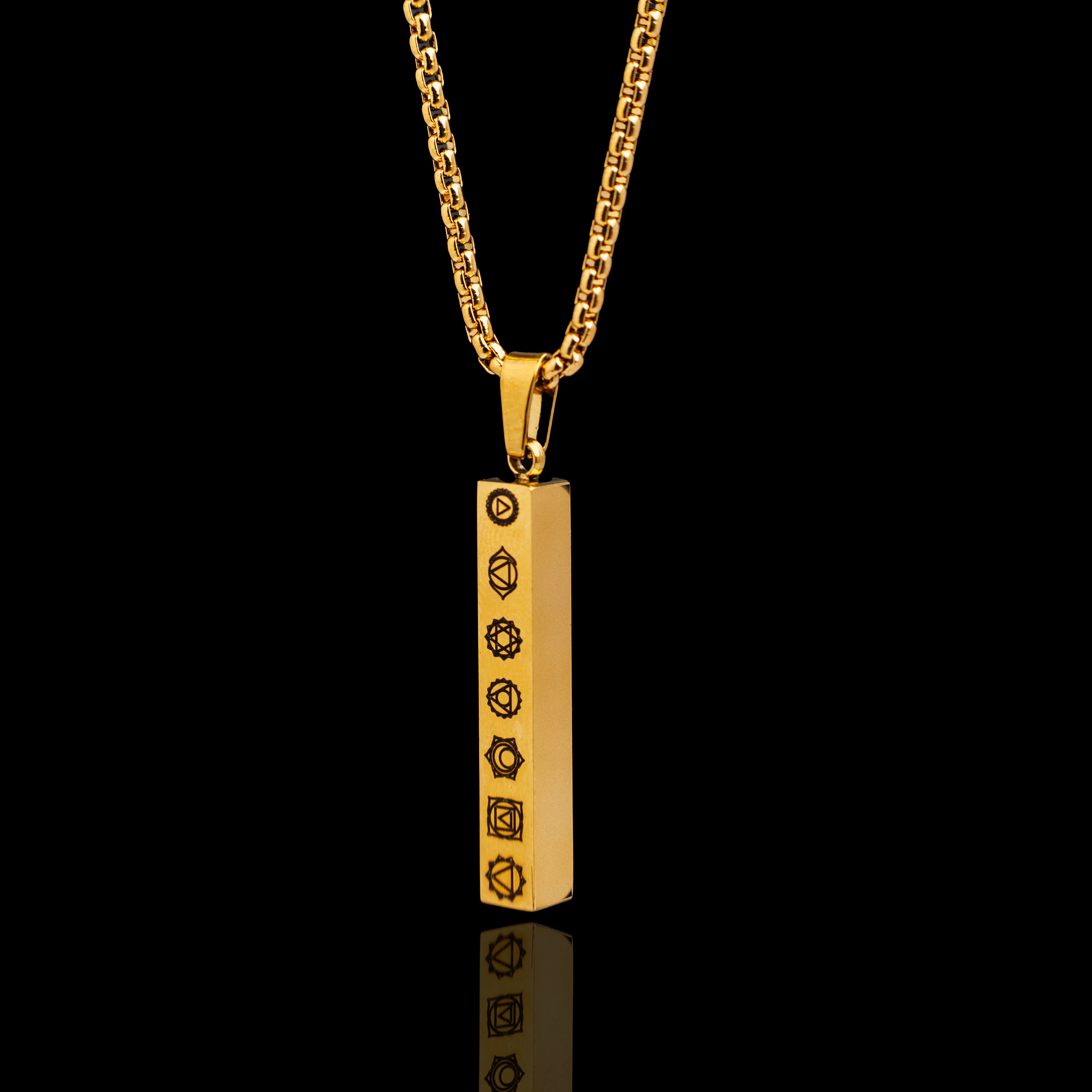 7 Chakra Engraved Pendant - Image 3