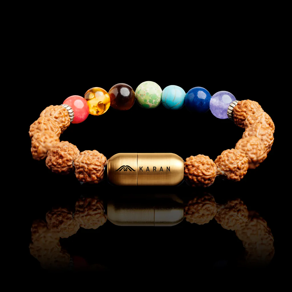 7 CHAKRA RUDRAKSHA BRACELET (PERSONALISED) - Image 3
