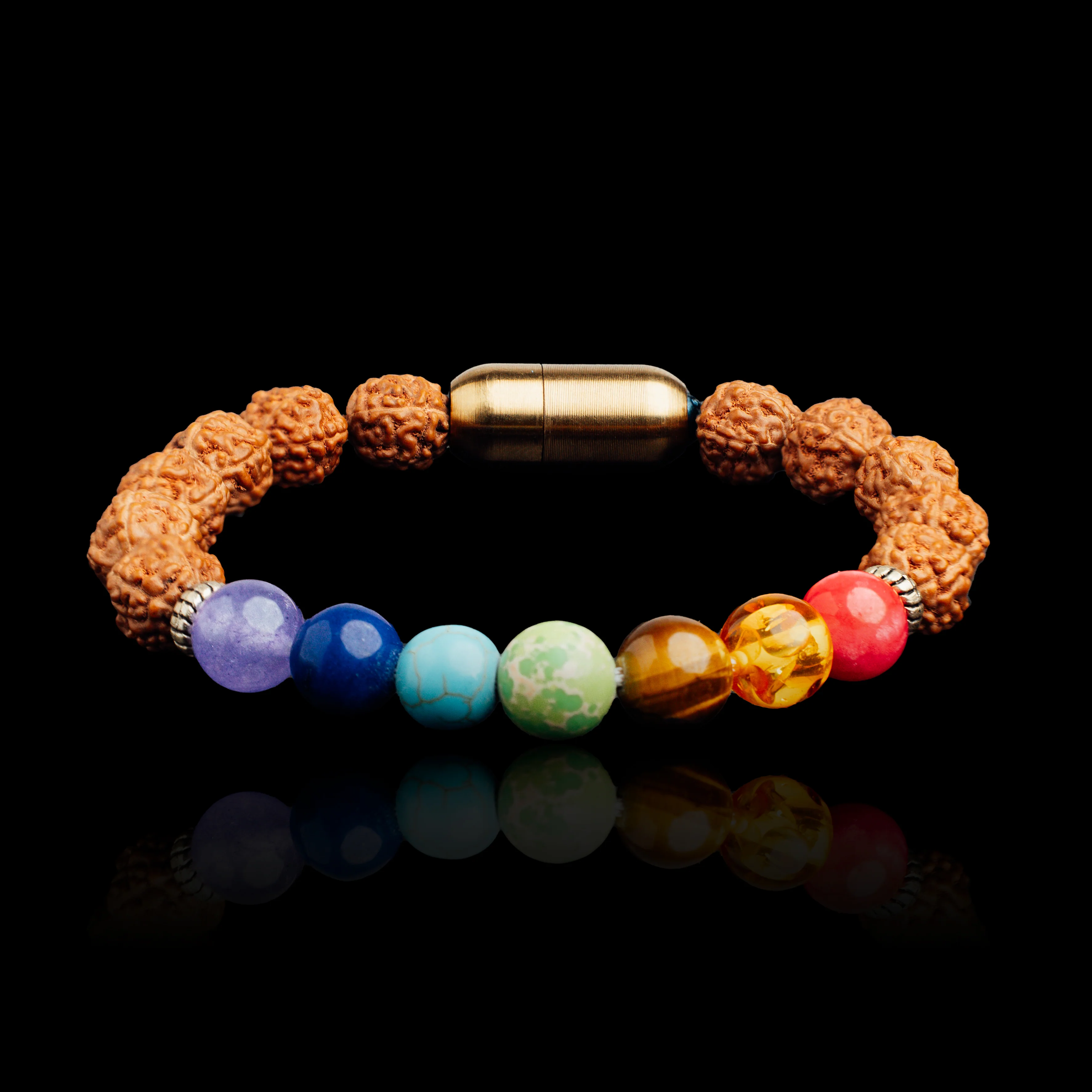 7 CHAKRA RUDRAKSHA BRACELET (PERSONALISED) - Image 6