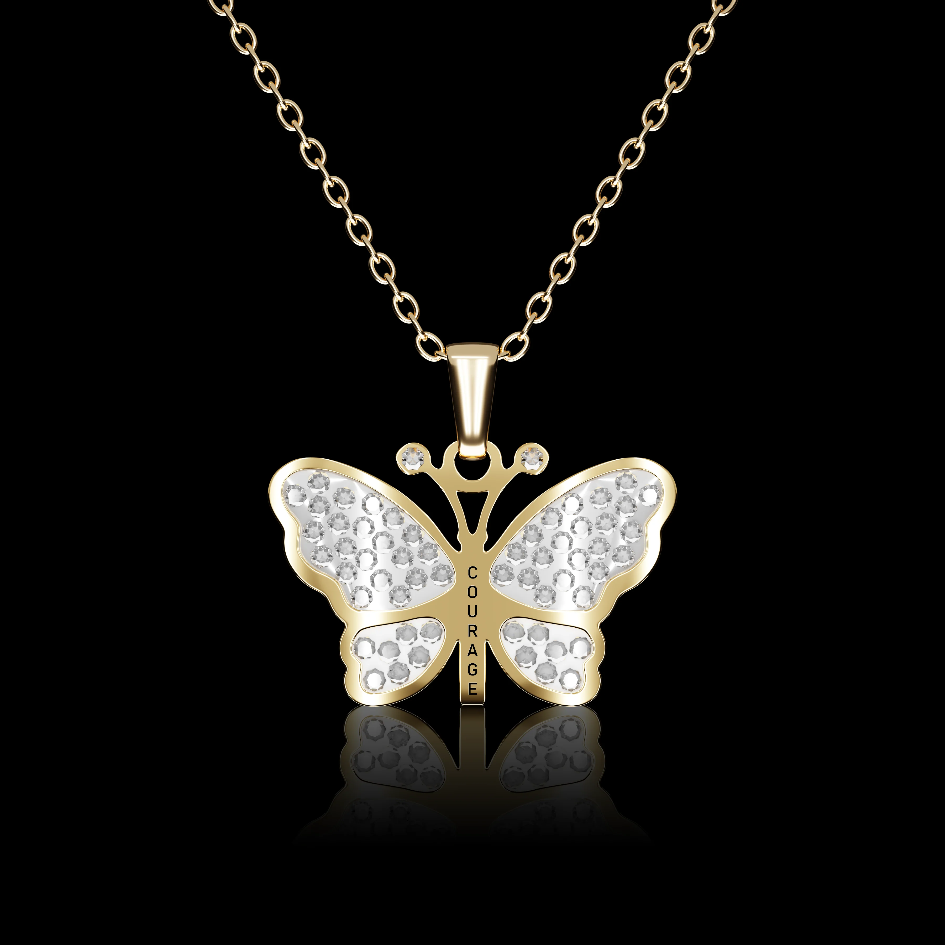 Personalised Butterfly Pendant - Pre Engraved - Image 18