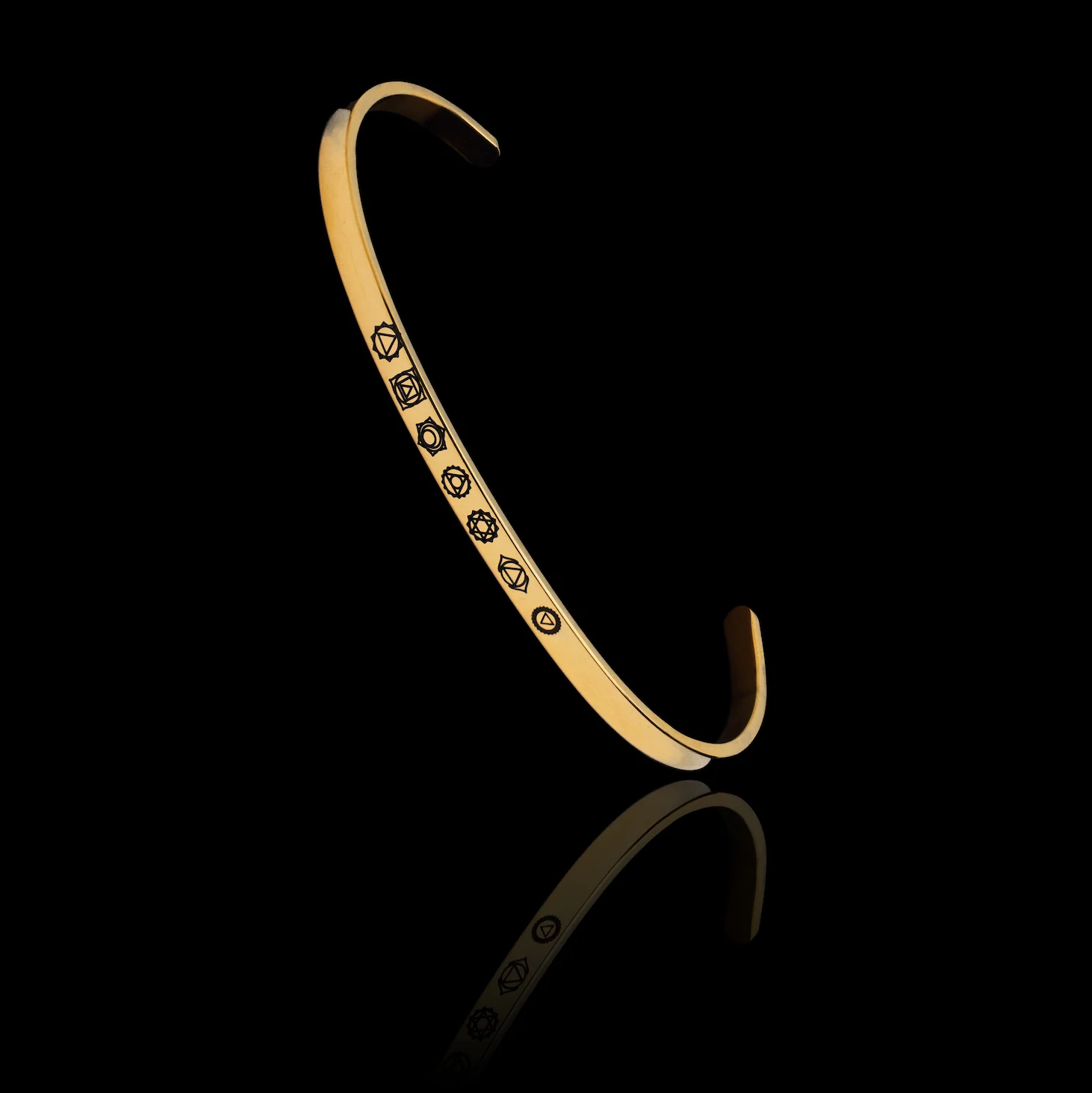 7 Chakra Minimal Engraved Bracelet - Image 3