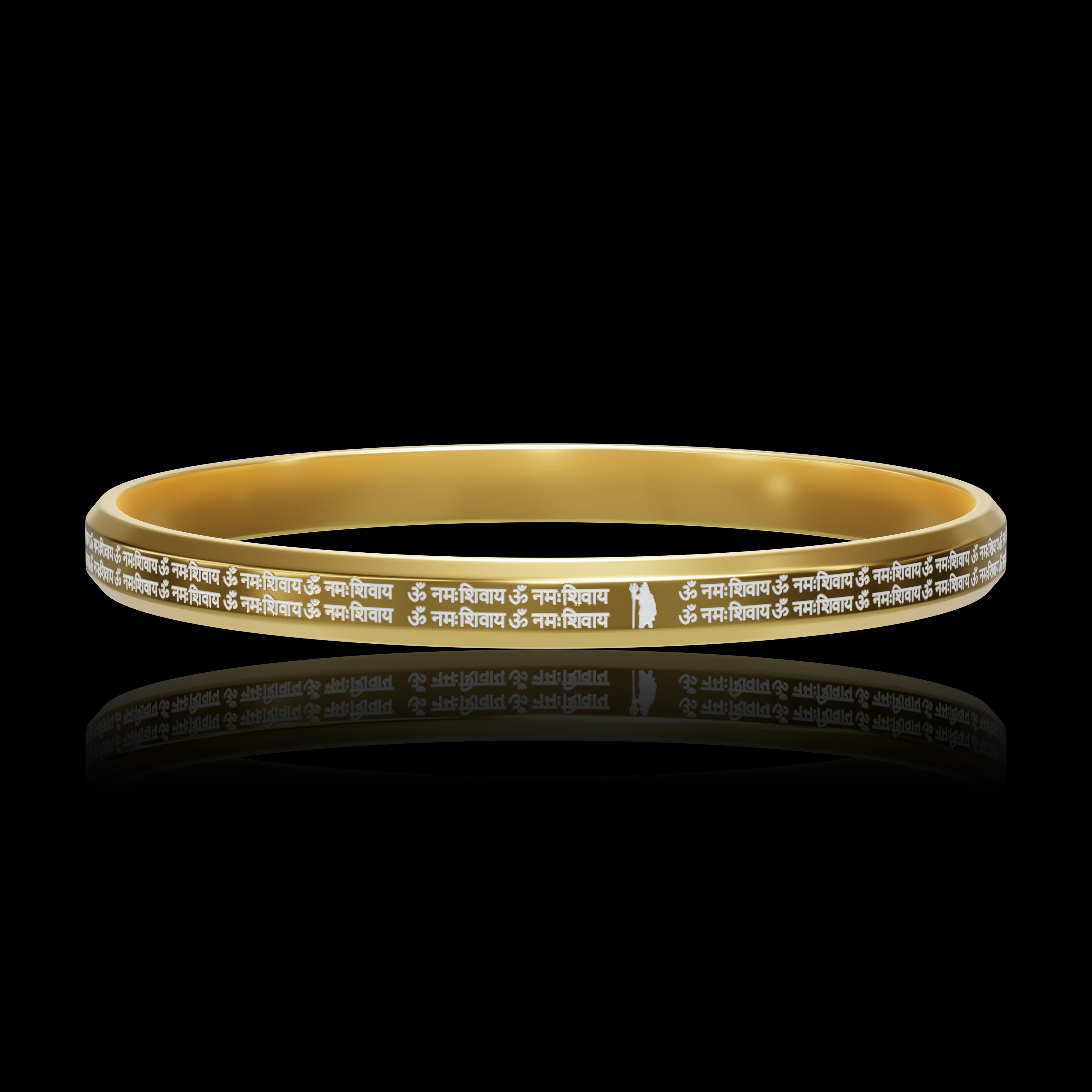 Om Namah Shivay Gold Kada