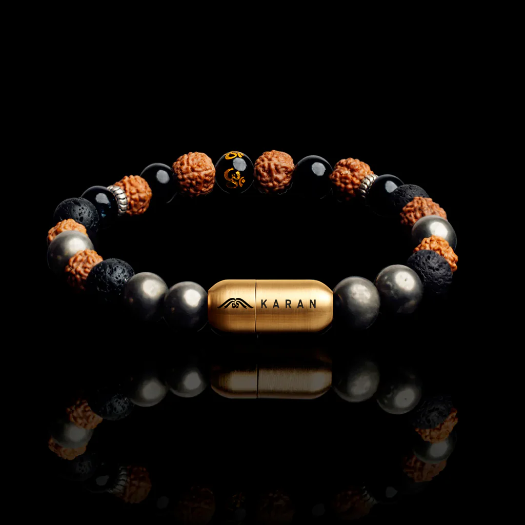 OM RUDRAKSHA ENERGY BRACELET (PERSONALISED) - Image 5