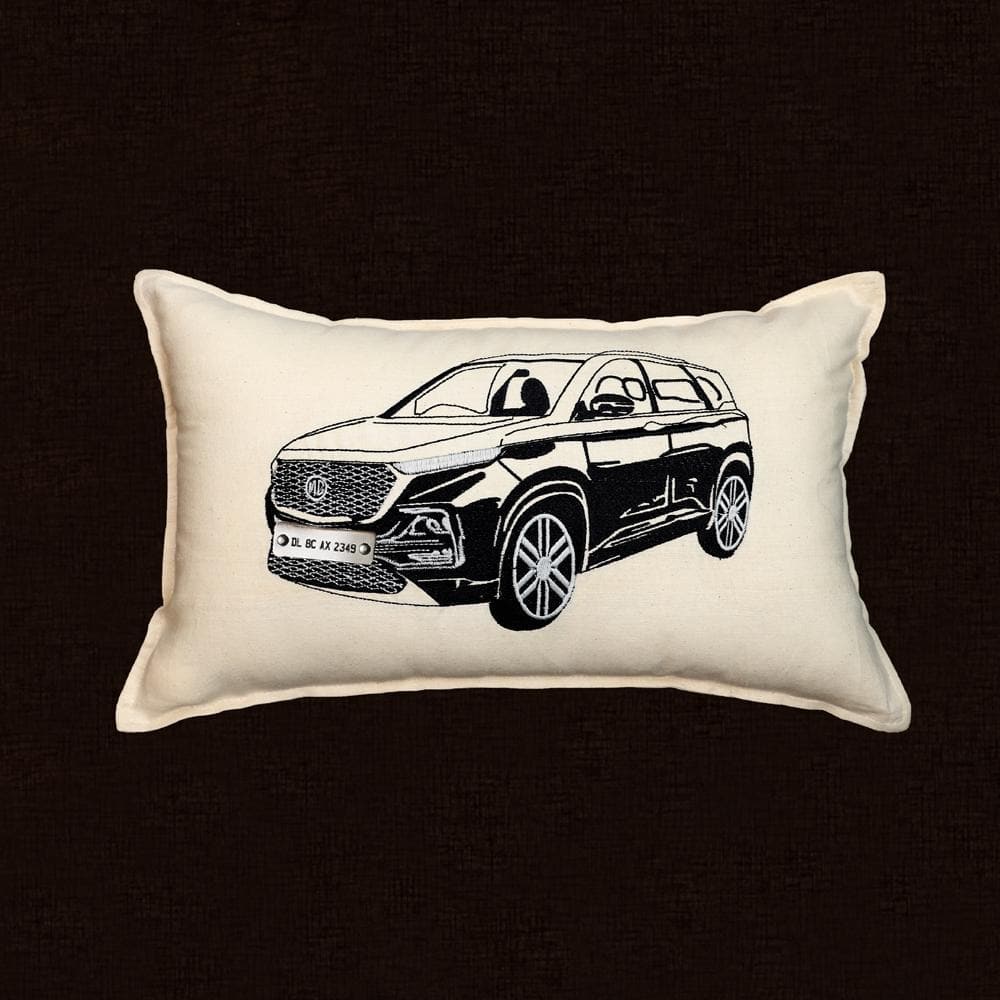 Personalised Number Plate Car Cushion Cover - Image 3