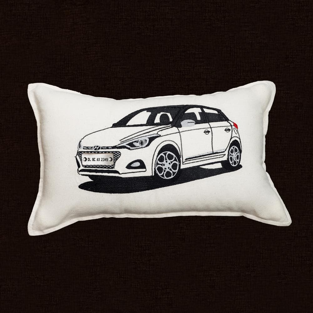 Personalised Number Plate Car Cushion Cover - Image 4