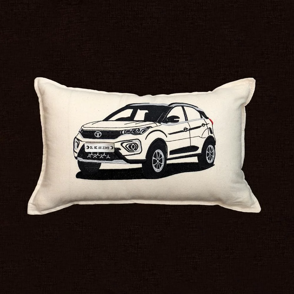 Personalised Number Plate Car Cushion Cover - Image 5