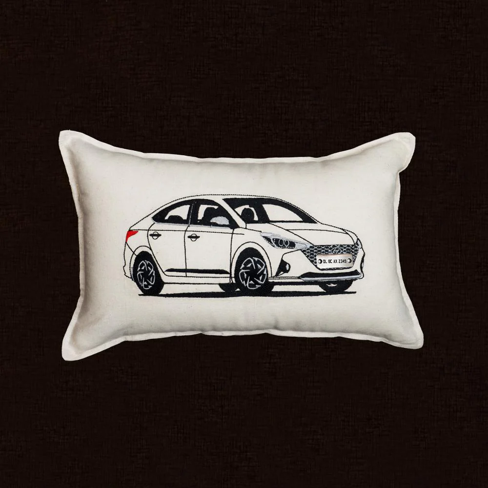 Personalised Number Plate Car Cushion Cover - Image 7