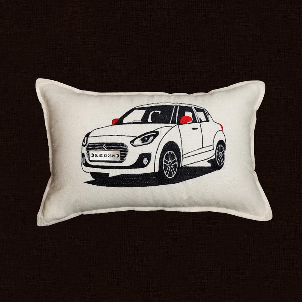Personalised Number Plate Car Cushion Cover - Image 9