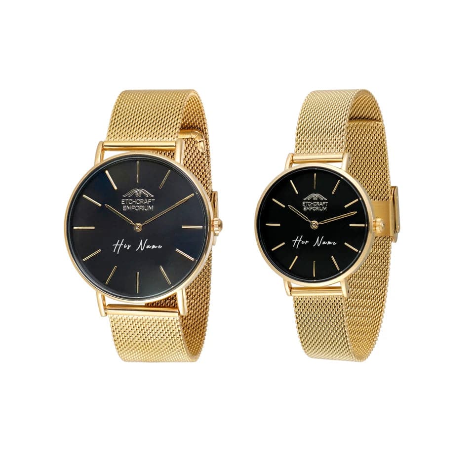 Personalised Classic Couple Watches - Image 3
