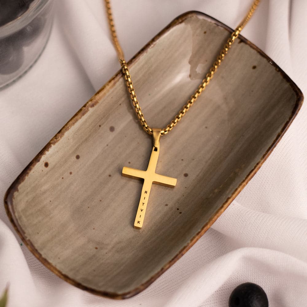 Personalised Cross Locket for Men - Image 6