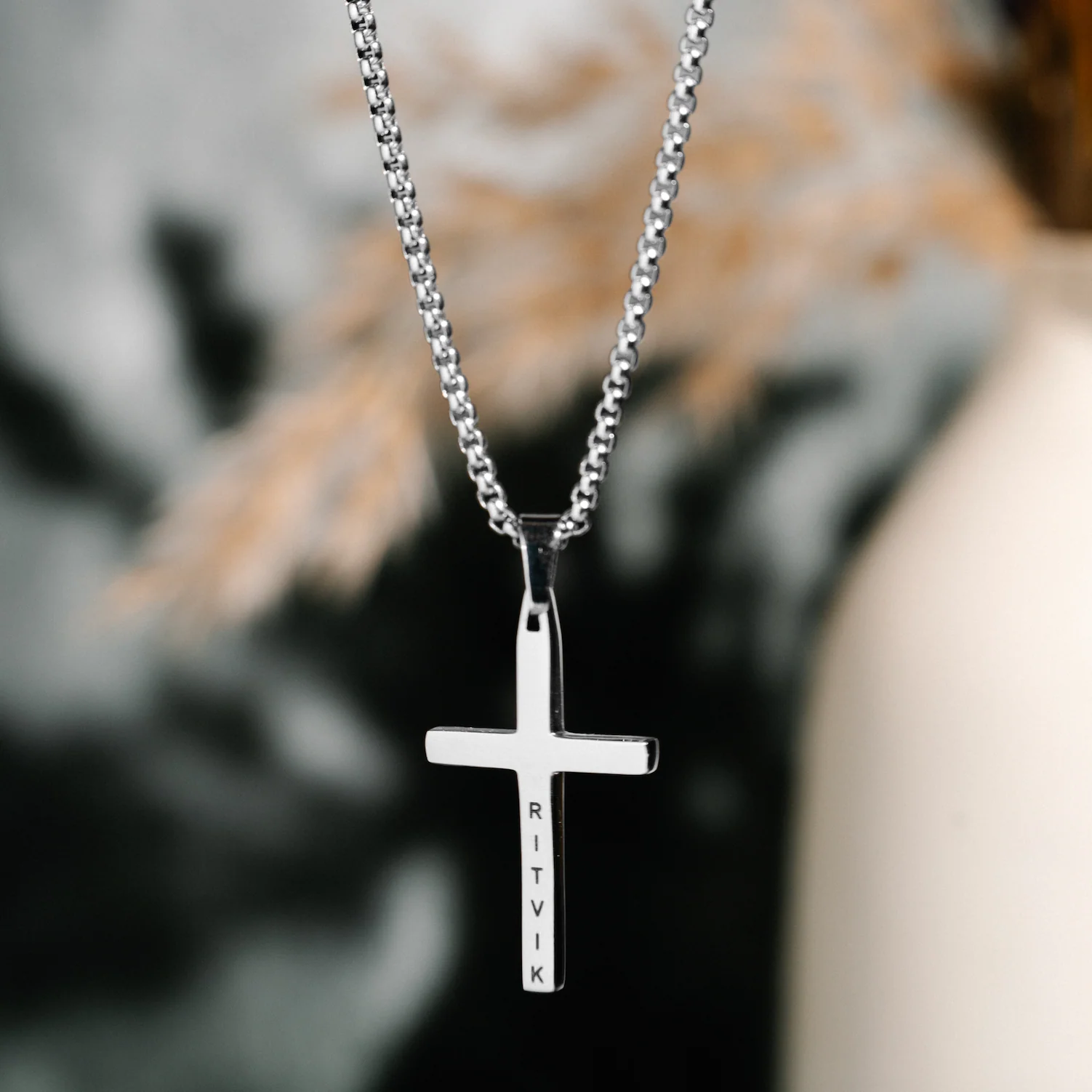 Personalised Cross Locket for Men - Image 9