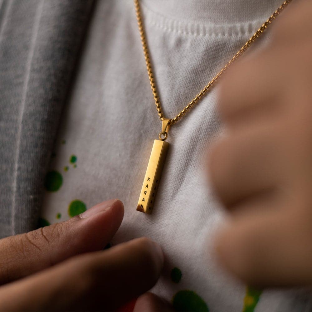 Personalised Cuboid Locket for Men - Image 2