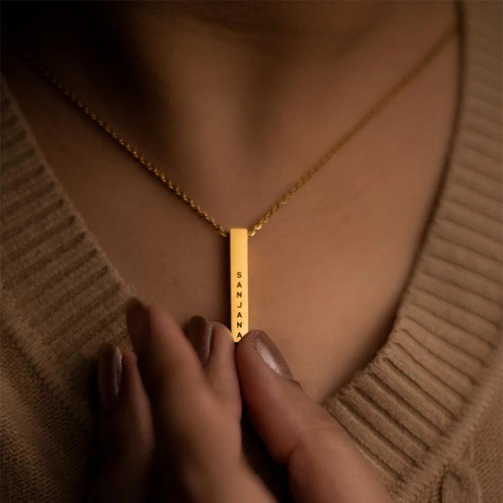 Personalised Cuboid Pendant - Image 4
