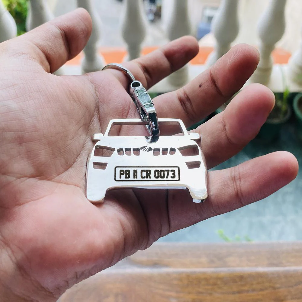 Personalised Number Plate Car Keychain - Image 57