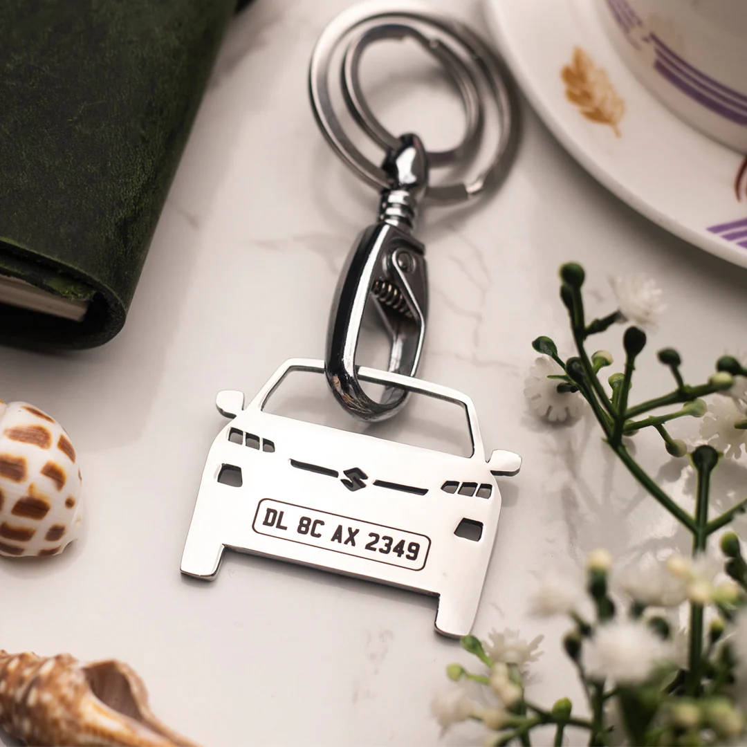 Personalised Number Plate Car Keychain - Image 6