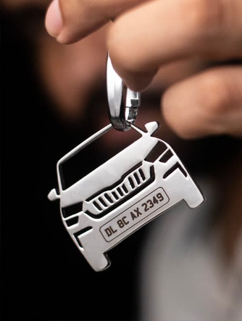 Personalised Number Plate Car Keychain - Image 7