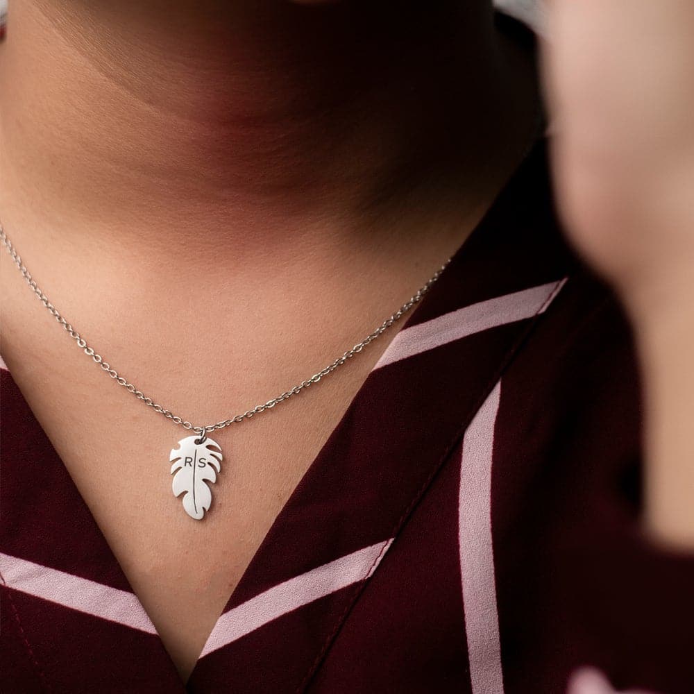 Personalised Leaf Pendant - Image 4