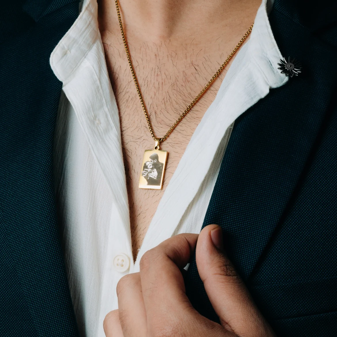 Personalised Photo Locket for Men - Image 4