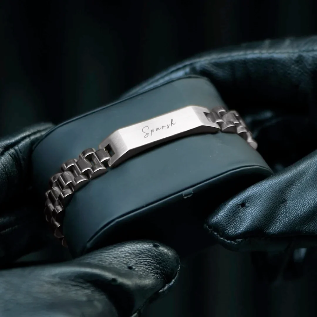 Personalised Stark Silver Bracelet - Image 3