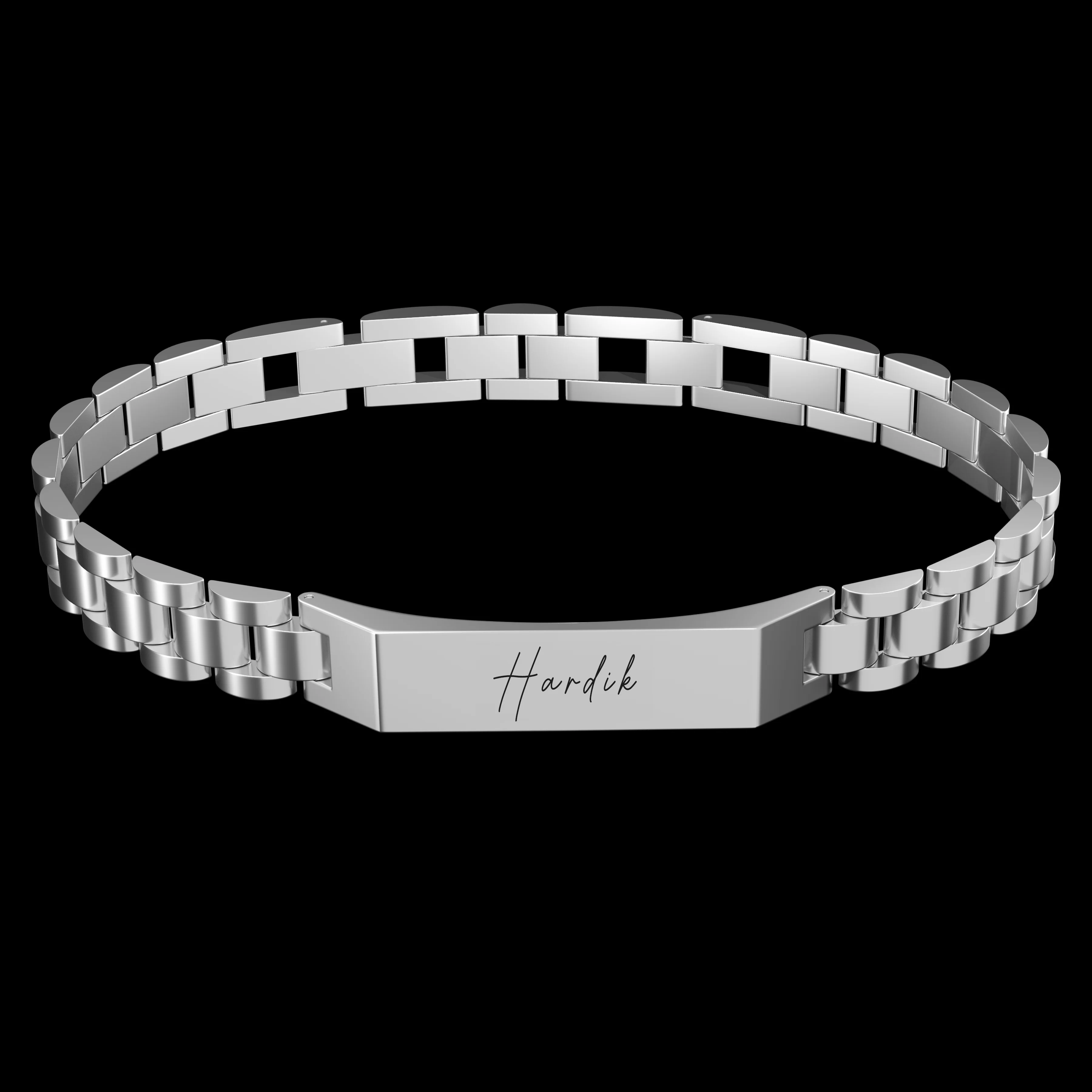 Personalised Stark Silver Bracelet - Image 7