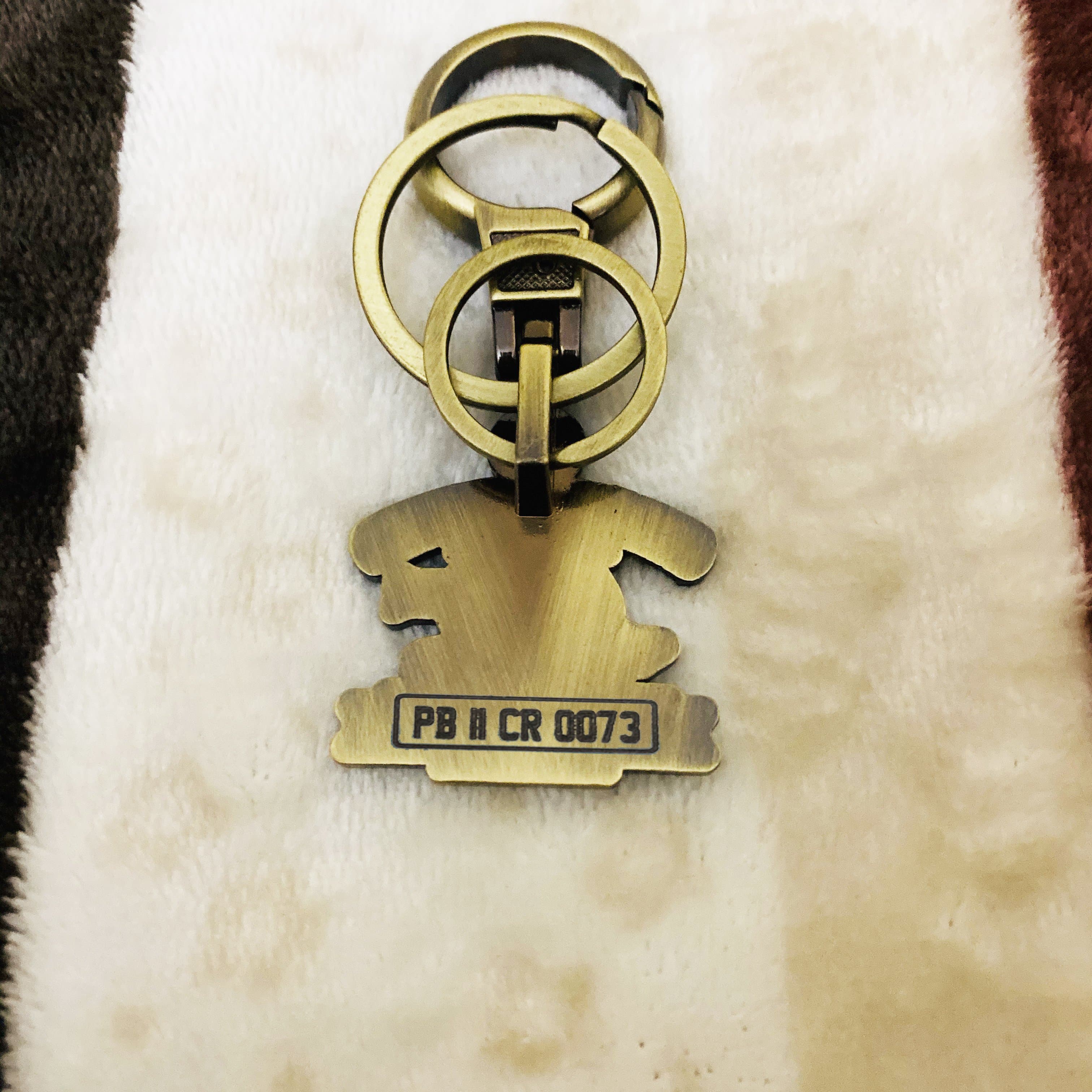 Royal Enfield Number Plate Keychain - Image 3