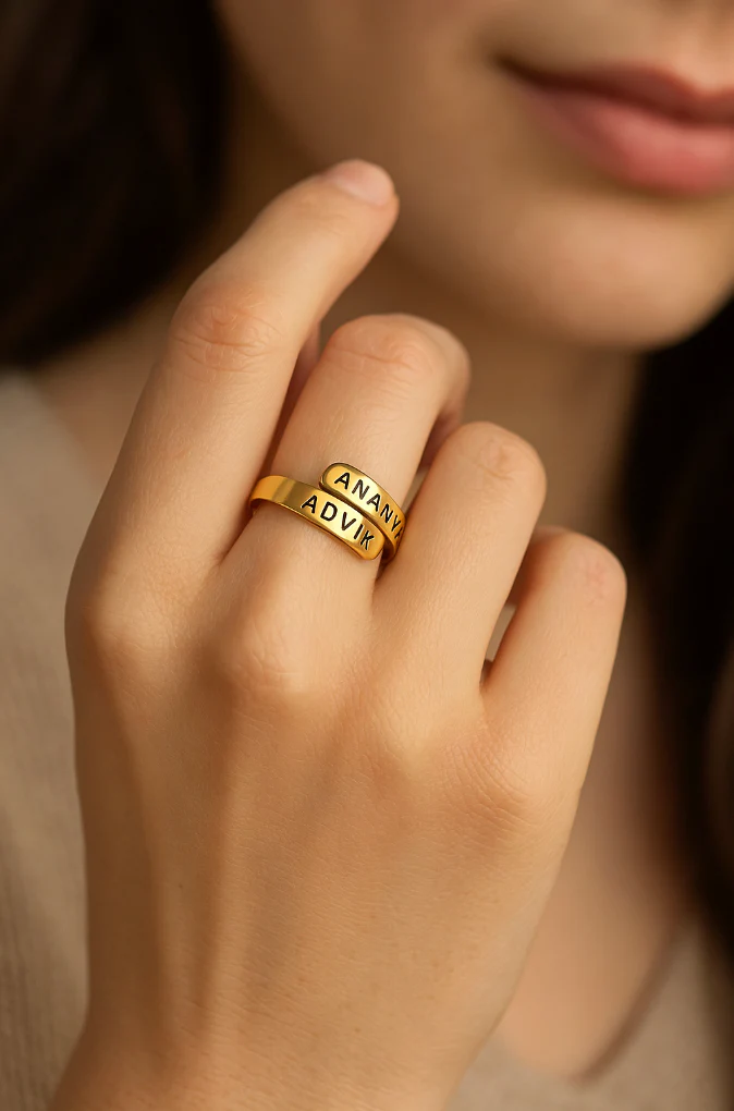Personalised Wave Ring - Image 2
